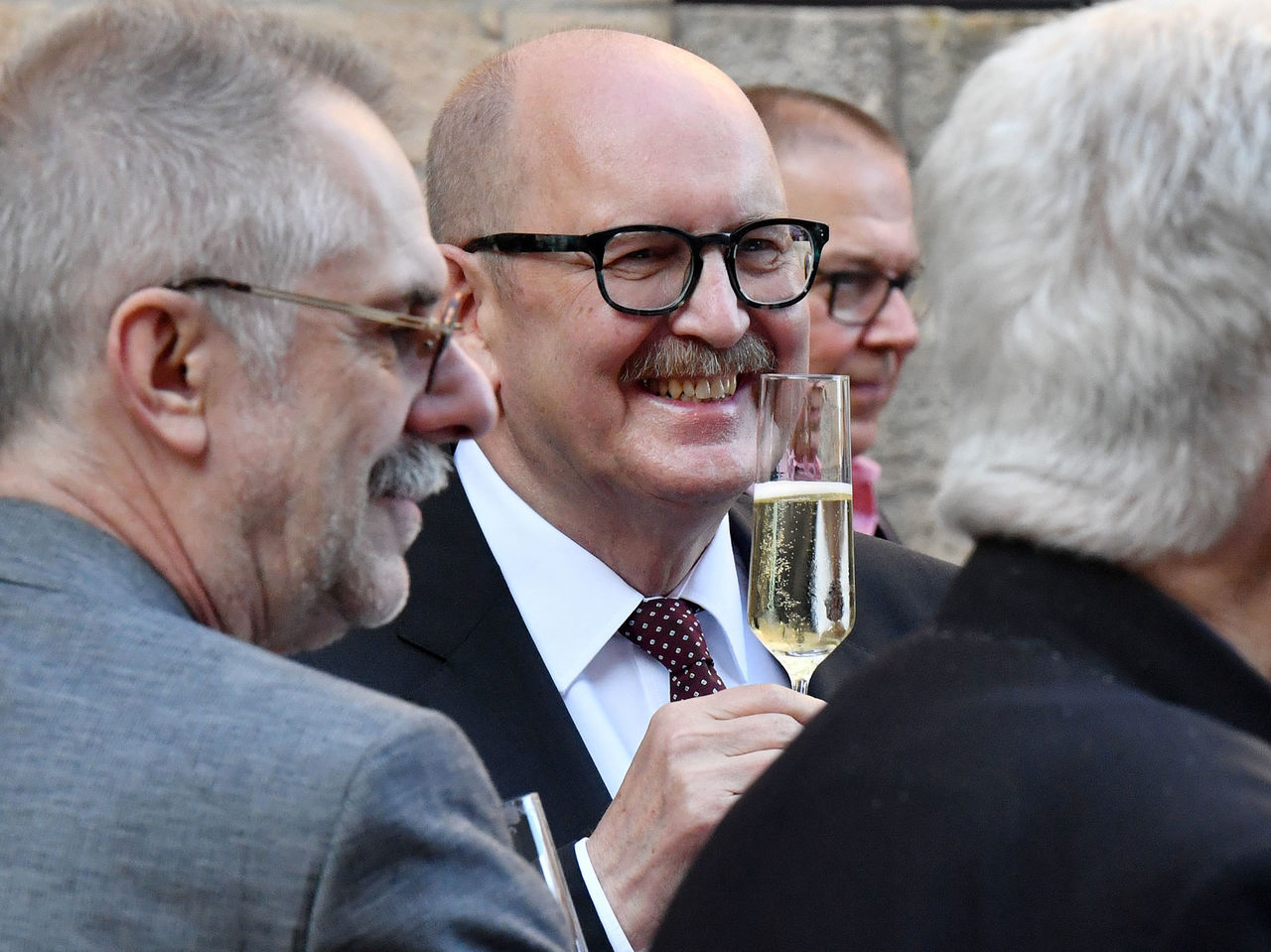 Alexander Schwehm, Präsident der Architektenkammer des Saarlandes und Gerold Reker