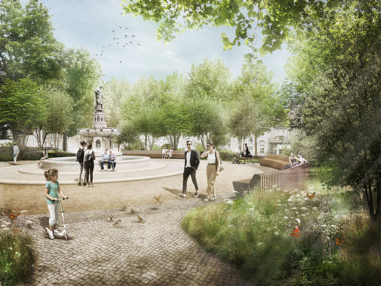Visualisierung: SassGlässer Landschaftsarchitekten, Berlin 3. Preisträger