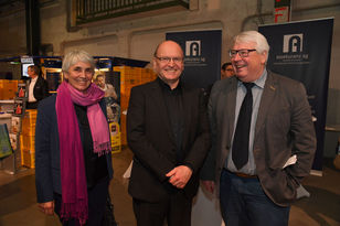 Gabriele und Ernst Eichler mit Hermann-Josef Ehrenberg aus Kaiserslautern (Mitglied der Vertreterversammlung und Vorstandsmitglied der Architektenkammer Rheinland-Pfalz)