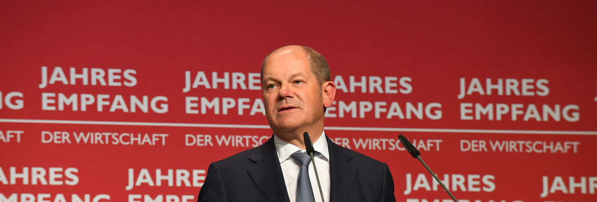 Vizekanzler Olaf Scholz war Gastredner beim Jahresempfang der Wirtschaft
