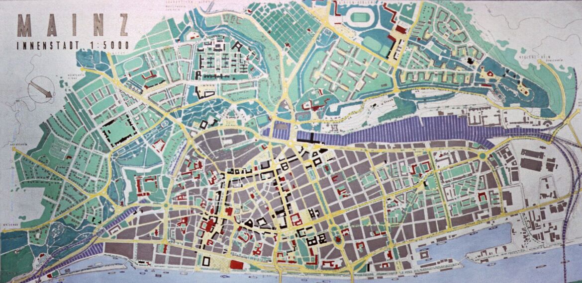 Planansicht aus dem Jahr 1955