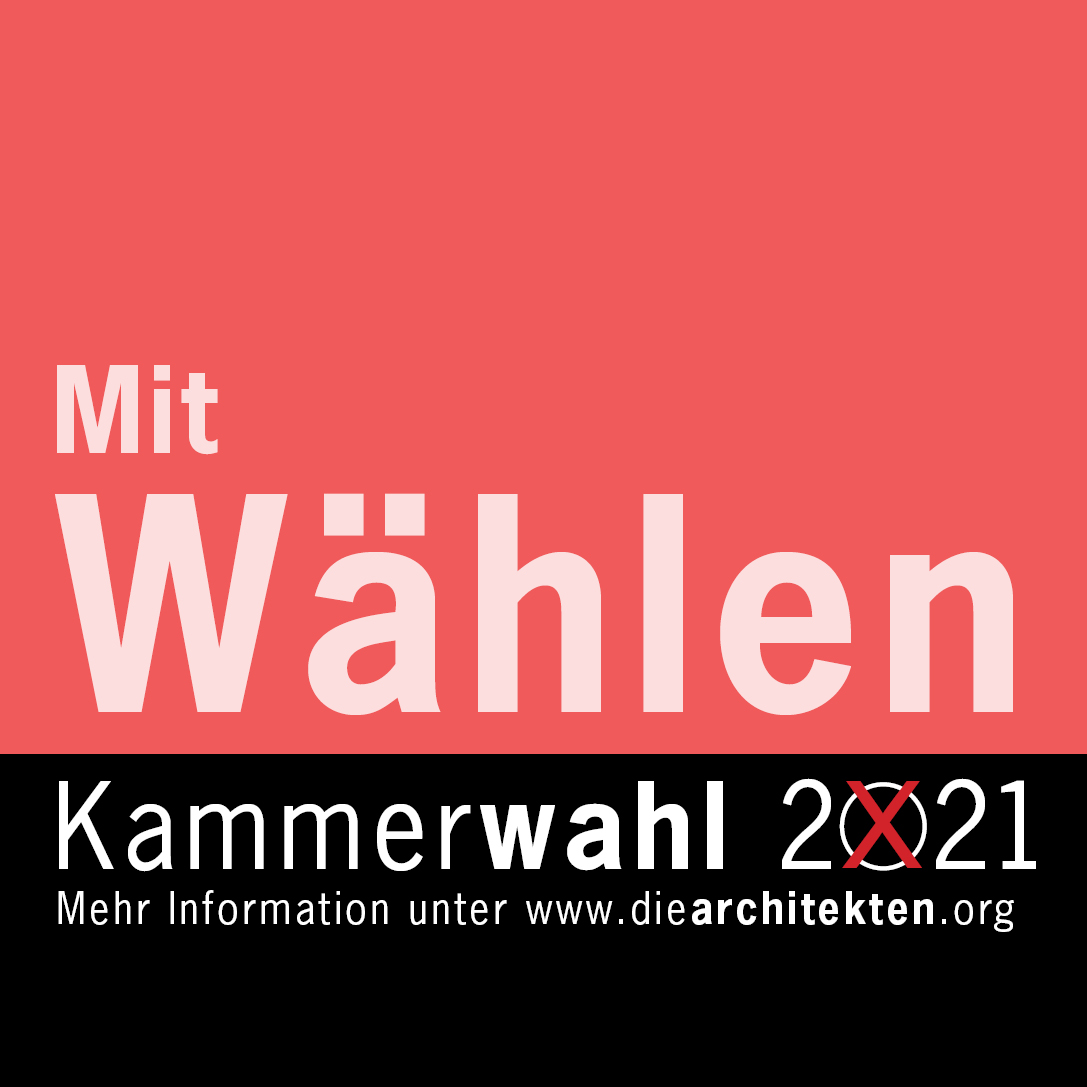 Mit-Wählen - Logokampagne zur Kammerwahl - X. Vertreterversammlung der Architektenkammer Rheinland-Pfalz