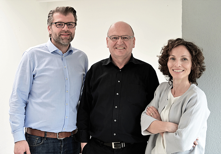 Ein starkes Team: Filip, Ernst und Hanna Eichler